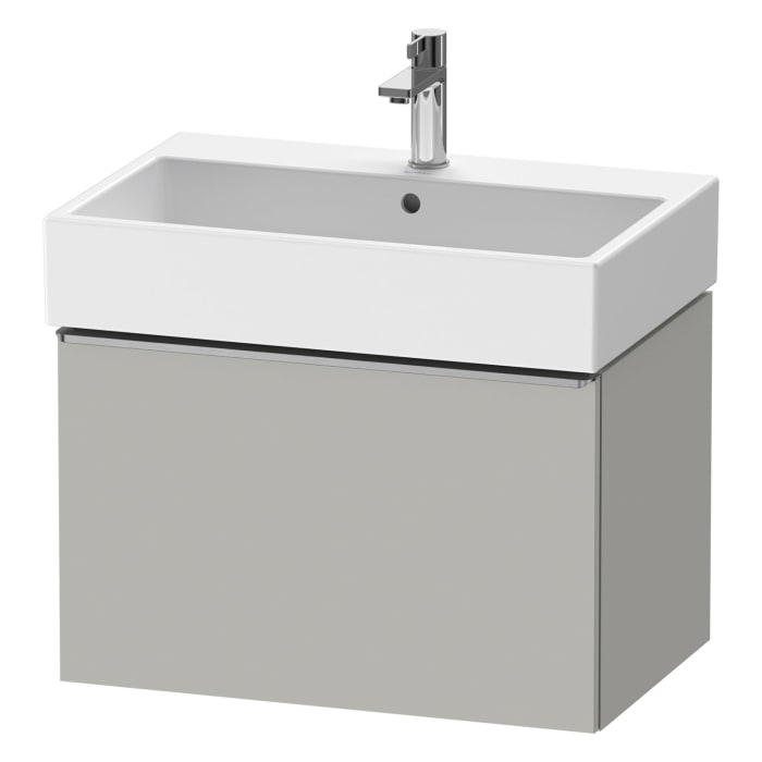 Duravit D-Neo Waschtischunterbau 68,4 x 44 cm, 1 Auszug, Griff edelstahl gebürstet