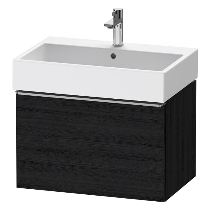 Duravit D-Neo Waschtischunterbau 68,4 x 44 cm, 1 Auszug, Griff edelstahl gebürstet