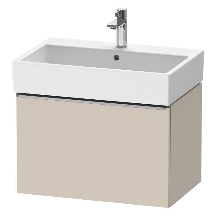 Duravit D-Neo Waschtischunterbau 68,4 x 44 cm, 1 Auszug, Griff edelstahl gebürstet