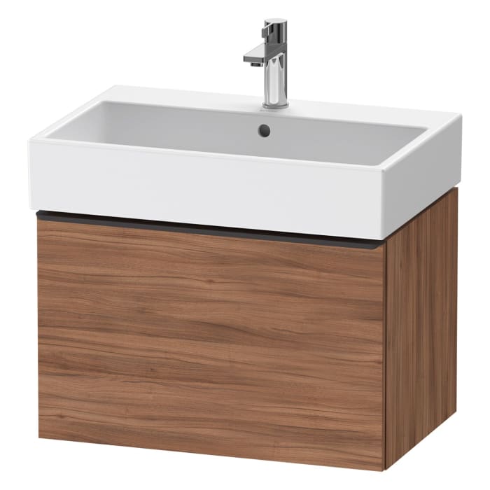 Duravit D-Neo Waschtischunterbau 68,4 x 44 cm, 1 Auszug, Griff diamantschwarz
