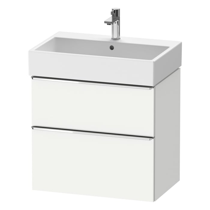 Duravit D-Neo Waschtischunterbau 68,4 x 62,5 cm, 2 Auszüge, Griff chrom
