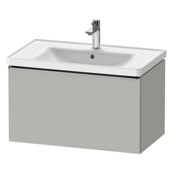 Duravit D-Neo Waschtischunterbau 78,4 x 44 cm, 1 Auszug, Griff edelstahl gebürstet