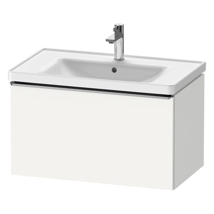 Duravit D-Neo Waschtischunterbau 78,4 x 44 cm, 1 Auszug, Griff edelstahl gebürstet