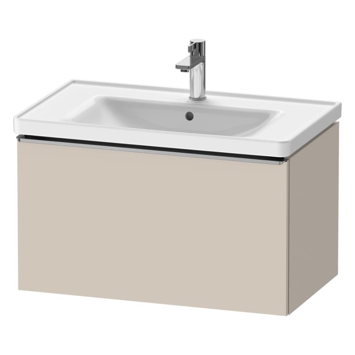 Duravit D-Neo Waschtischunterbau 78,4 x 44 cm, 1 Auszug, Griff edelstahl gebürstet