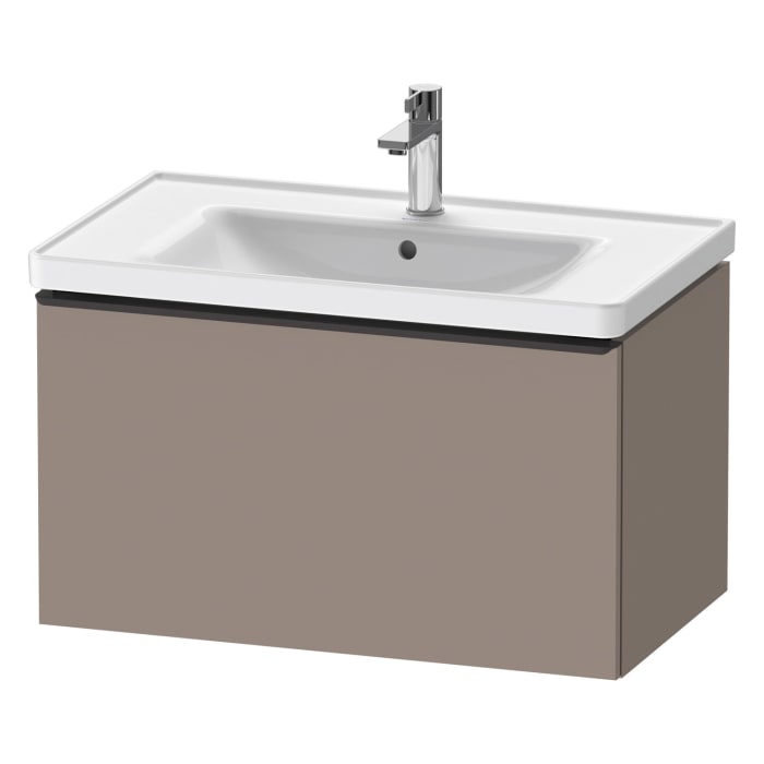 Duravit D-Neo Waschtischunterbau 78,4 x 44 cm, 1 Auszug, Griff diamantschwarz