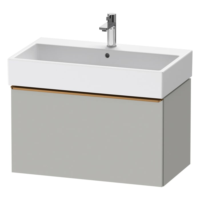 Duravit D-Neo Waschtischunterbau 78,4 x 44 cm, 1 Auszug, Griff bronze gebürstet