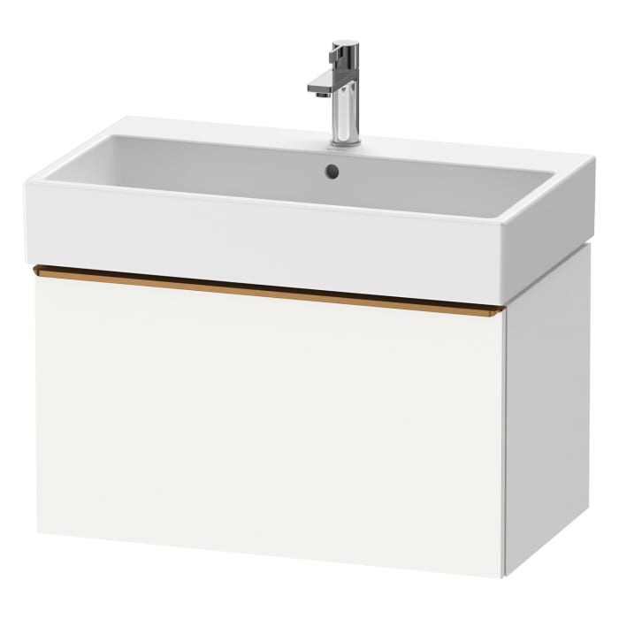 Duravit D-Neo Waschtischunterbau 78,4 x 44 cm, 1 Auszug, Griff bronze gebürstet