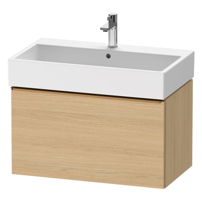 Duravit D-Neo Waschtischunterbau 78,4 x 44 cm, 1 Auszug, Griff bronze gebürstet