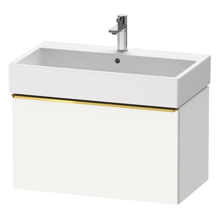 Duravit D-Neo Waschtischunterbau 78,4 x 44 cm, 1 Auszug, Griff gold poliert