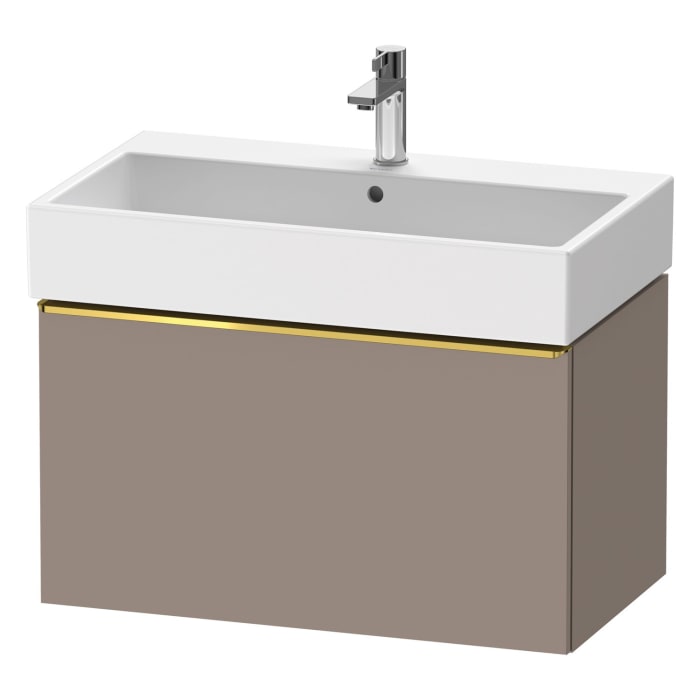 Duravit D-Neo Waschtischunterbau 78,4 x 44 cm, 1 Auszug, Griff gold poliert