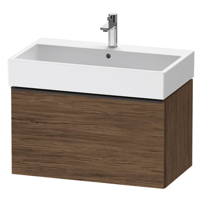 Duravit D-Neo Waschtischunterbau 78,4 x 44 cm, 1 Auszug, Griff diamantschwarz