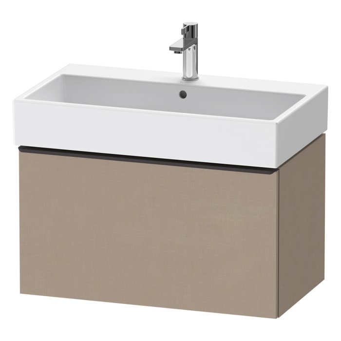 Duravit D-Neo Waschtischunterbau 78,4 x 44 cm, 1 Auszug, Griff diamantschwarz