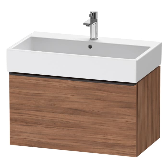 Duravit D-Neo Waschtischunterbau 78,4 x 44 cm, 1 Auszug, Griff diamantschwarz