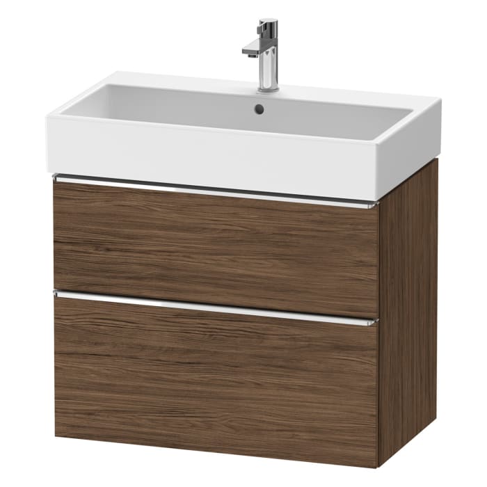 Duravit D-Neo Waschtischunterbau 78,4 x 62,5 cm, 2 Auszüge, Griff chrom
