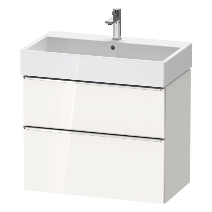 Duravit D-Neo Waschtischunterbau 78,4 x 62,5 cm, 2 Auszüge, Griff chrom