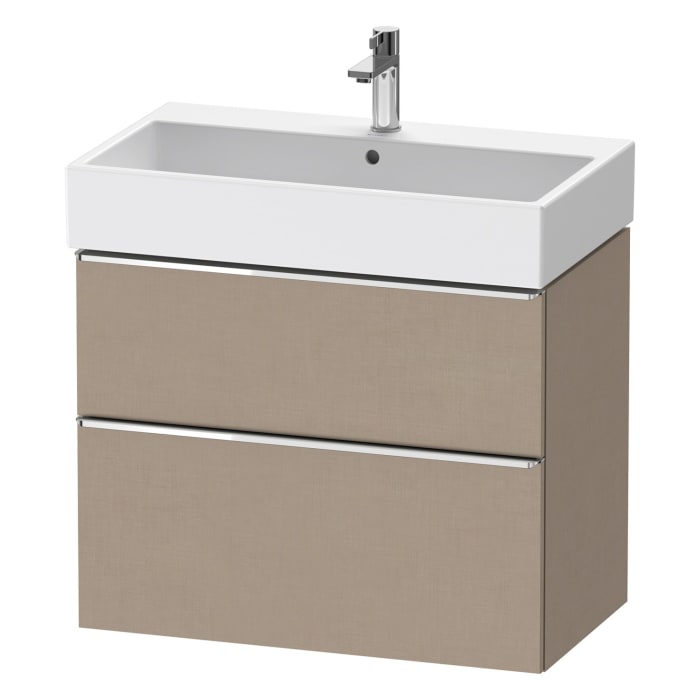 Duravit D-Neo Waschtischunterbau 78,4 x 62,5 cm, 2 Auszüge, Griff chrom