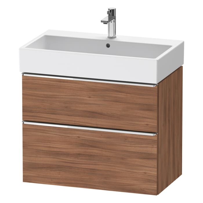 Duravit D-Neo Waschtischunterbau 78,4 x 62,5 cm, 2 Auszüge, Griff chrom