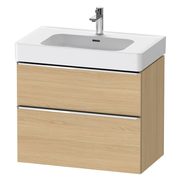 Duravit D-Neo Waschtischunterbau 78,4 x 62,5 cm, 2 Auszüge, Griff chrom