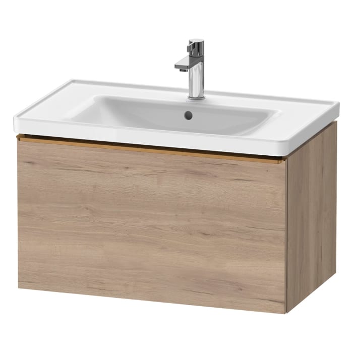 Duravit D-Neo Waschtischunterbau 78,4 x 44 cm, 1 Auszug, Griff bronze gebürstet