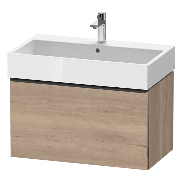 Duravit D-Neo Waschtischunterbau 78,4 x 44 cm, 1 Auszug, Griff diamantschwarz