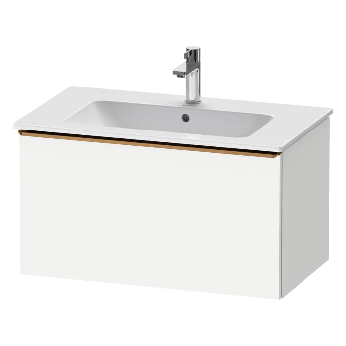 Duravit D-Neo Waschtischunterbau 81 x 44 cm, 1 Auszug, Griff bronze gebürstet