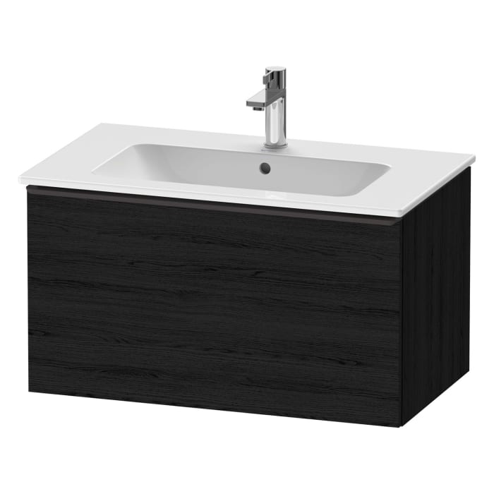 Duravit D-Neo Waschtischunterbau 81 x 44 cm, 1 Auszug, Griff diamantschwarz