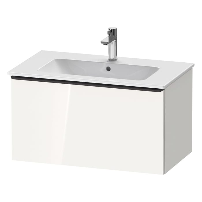 Duravit D-Neo Waschtischunterbau 81 x 44 cm, 1 Auszug, Griff diamantschwarz