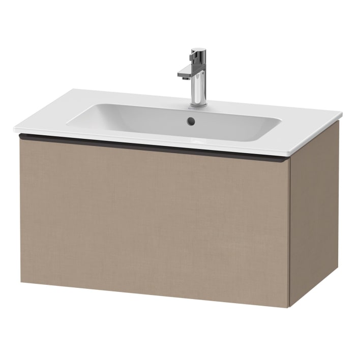 Duravit D-Neo Waschtischunterbau 81 x 44 cm, 1 Auszug, Griff diamantschwarz