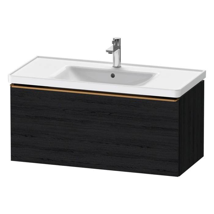 Duravit D-Neo Waschtischunterbau 98,4 x 44 cm, 1 Auszug, Griff bronze gebürstet