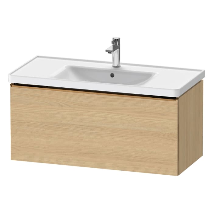 Duravit D-Neo Waschtischunterbau 98,4 x 44 cm, 1 Auszug, Griff bronze gebürstet
