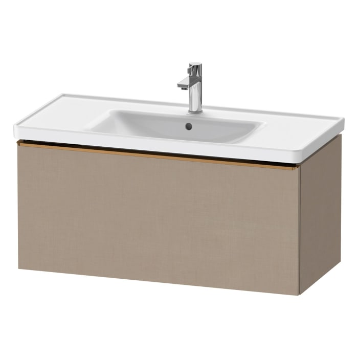Duravit D-Neo Waschtischunterbau 98,4 x 44 cm, 1 Auszug, Griff bronze gebürstet