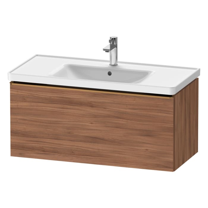 Duravit D-Neo Waschtischunterbau 98,4 x 44 cm, 1 Auszug, Griff bronze gebürstet