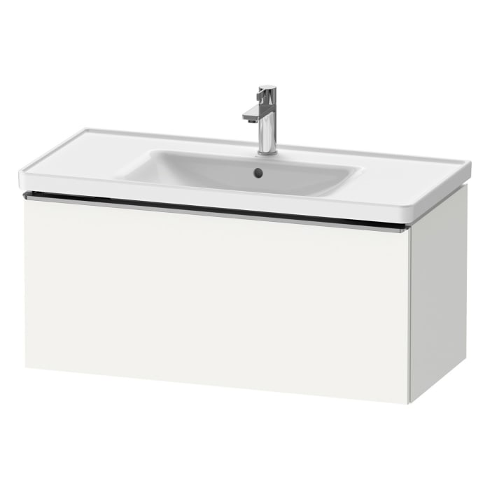 Duravit D-Neo Waschtischunterbau 98,4 x 44 cm, 1 Auszug, Griff edelstahl gebürstet