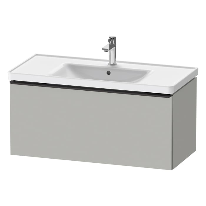 Duravit D-Neo Waschtischunterbau 98,4 x 44 cm, 1 Auszug, Griff diamantschwarz