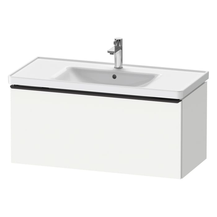 Duravit D-Neo Waschtischunterbau 98,4 x 44 cm, 1 Auszug, Griff diamantschwarz