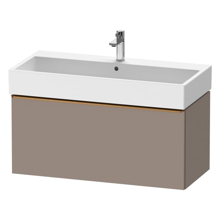 Duravit D-Neo Waschtischunterbau 98,4 x 44 cm, 1 Auszug, Griff bronze gebürstet