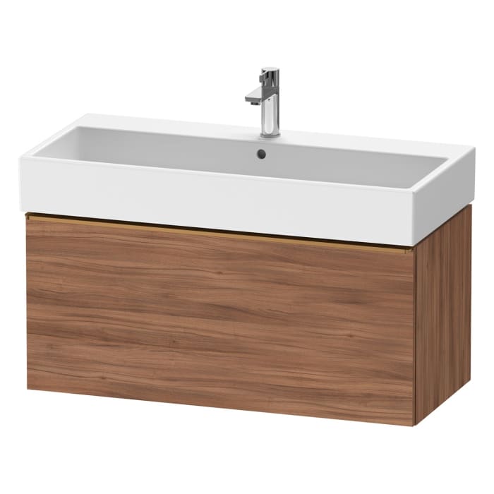 Duravit D-Neo Waschtischunterbau 98,4 x 44 cm, 1 Auszug, Griff bronze gebürstet