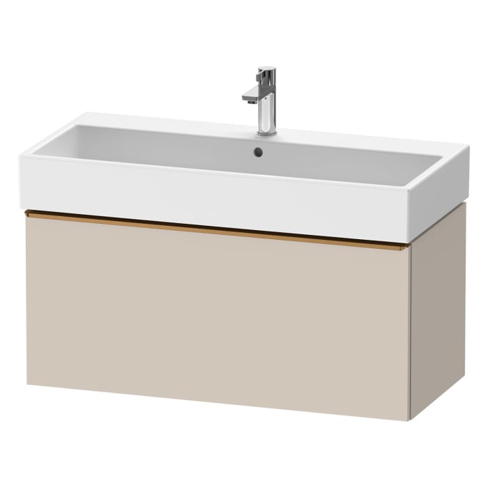 Duravit D-Neo Waschtischunterbau 98,4 x 44 cm, 1 Auszug, Griff bronze gebürstet
