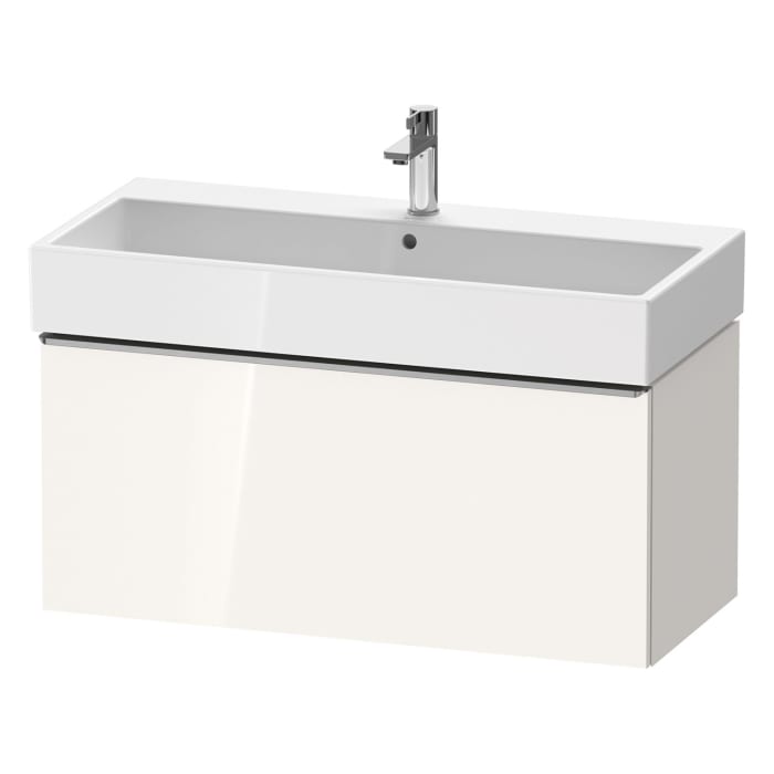 Duravit D-Neo Waschtischunterbau 98,4 x 44 cm, 1 Auszug, Griff edelstahl gebürstet