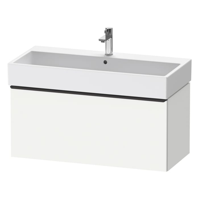 Duravit D-Neo Waschtischunterbau 98,4 x 44 cm, 1 Auszug, Griff diamantschwarz
