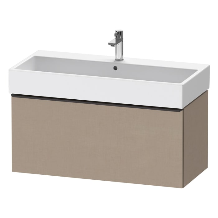 Duravit D-Neo Waschtischunterbau 98,4 x 44 cm, 1 Auszug, Griff diamantschwarz