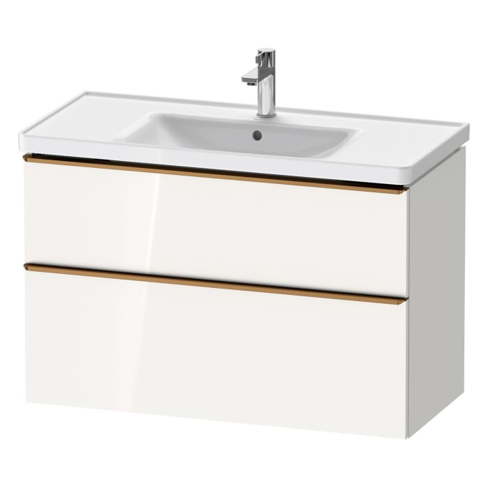 Duravit D-Neo Waschtischunterbau 98,4 x 62,5 cm, 2 Auszüge, Griff bronze gebürstet