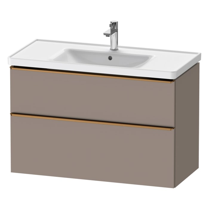 Duravit D-Neo Waschtischunterbau 98,4 x 62,5 cm, 2 Auszüge, Griff bronze gebürstet