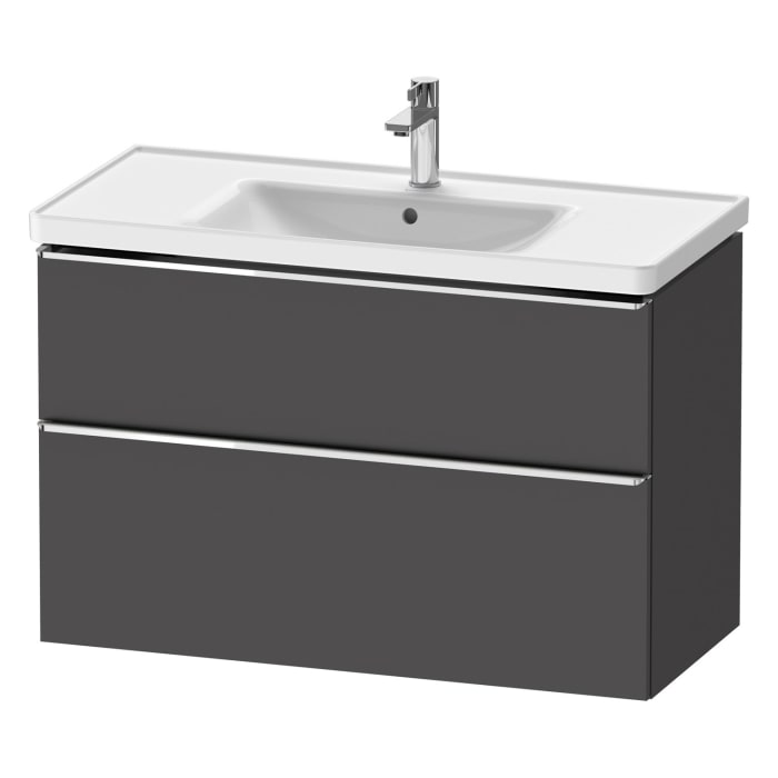 Duravit D-Neo Waschtischunterbau 98,4 x 62,5 cm, 2 Auszüge, Griff chrom