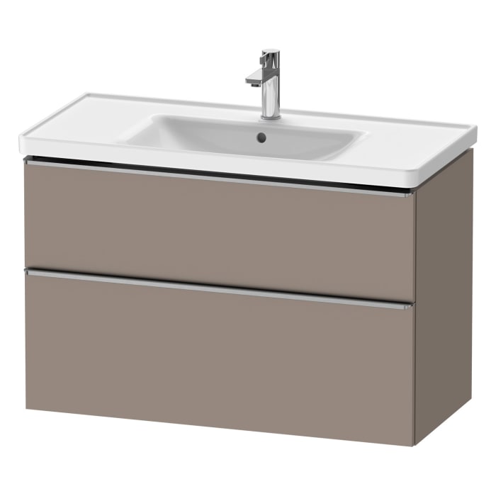 Duravit D-Neo Waschtischunterbau 98,4 x 62,5 cm, 2 Auszüge, Griff edelstahl gebürstet