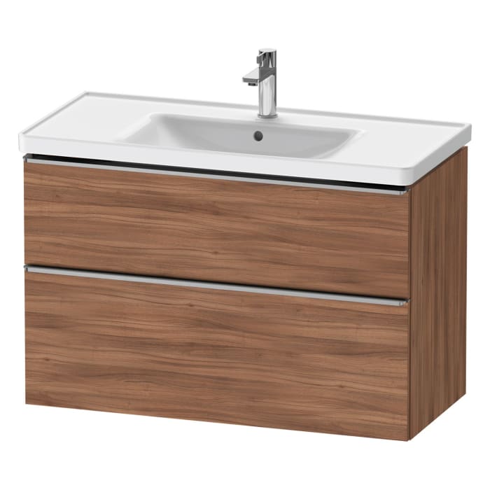 Duravit D-Neo Waschtischunterbau 98,4 x 62,5 cm, 2 Auszüge, Griff edelstahl gebürstet
