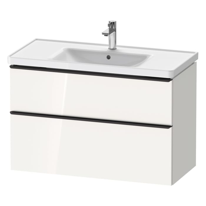 Duravit D-Neo Waschtischunterbau 98,4 x 62,5 cm, 2 Auszüge, Griff diamantschwarz