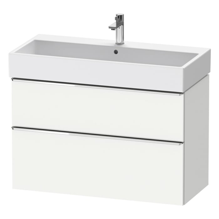 Duravit D-Neo Waschtischunterbau 98,4 x 62,5 cm, 2 Auszüge, Griff chrom