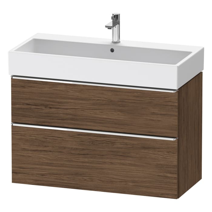 Duravit D-Neo Waschtischunterbau 98,4 x 62,5 cm, 2 Auszüge, Griff chrom