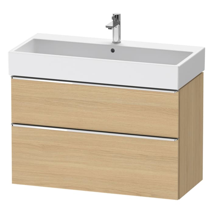 Duravit D-Neo Waschtischunterbau 98,4 x 62,5 cm, 2 Auszüge, Griff chrom